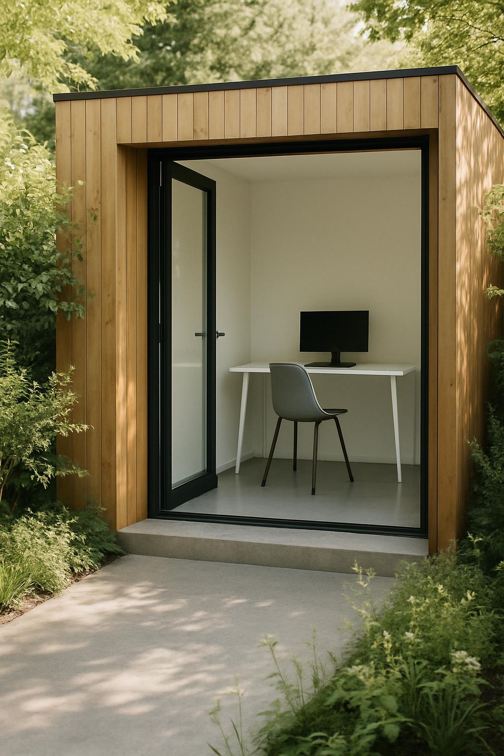 Minimalist Workspace: Clean Lines & Summer Breeze