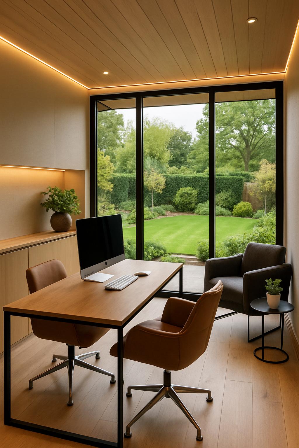 Luxury Garden Room with Integrated Lighting and Smart Tech