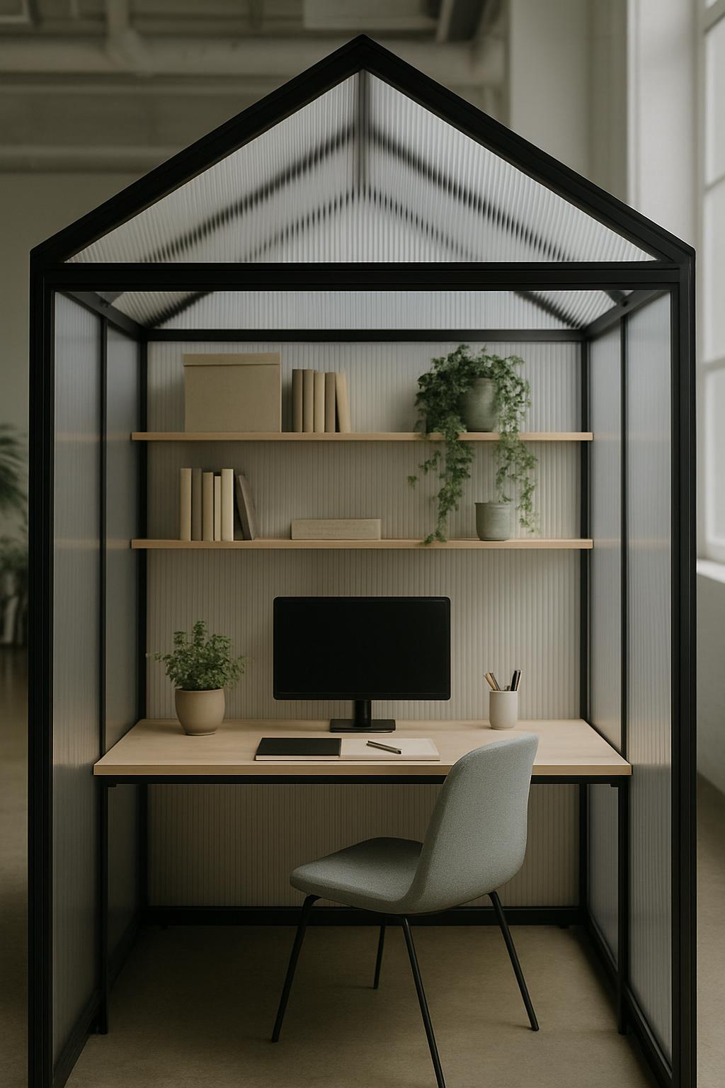Bright & Airy Office Pods with Integrated Storage